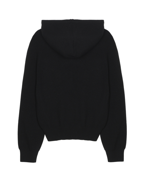 NICK&NICOLE（ニックアンドニコール）の「SOFT SYMBOL TEXTURE HOODED KNIT_BLACK（ニット/セーター・レディース・その他・FREE）」の3枚目の写真