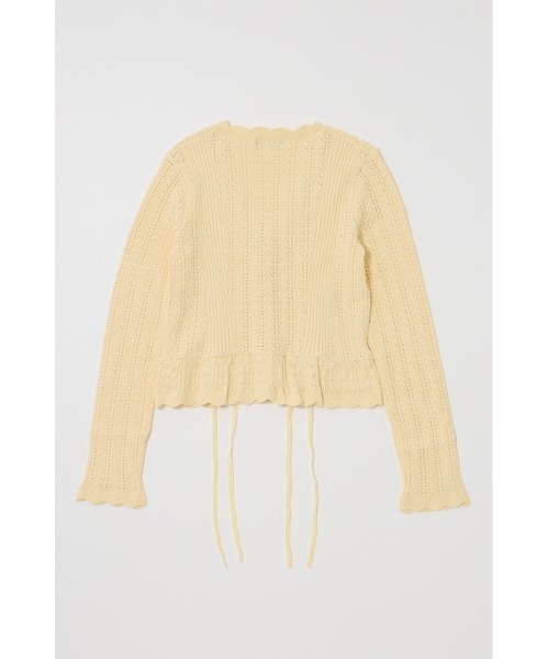 セール】LACE UP RIBBON カーディガン（カーディガン/ボレロ）｜MOUSSY