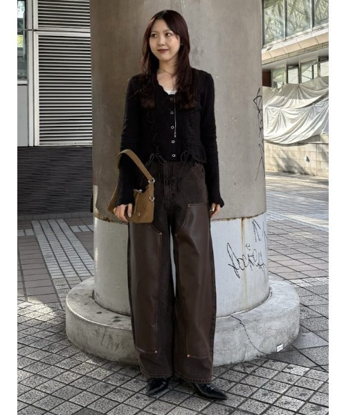 セール】LACE UP RIBBON カーディガン（カーディガン/ボレロ）｜MOUSSY