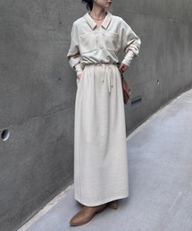 RELAX DRAWSTRING SWEAT DRESS