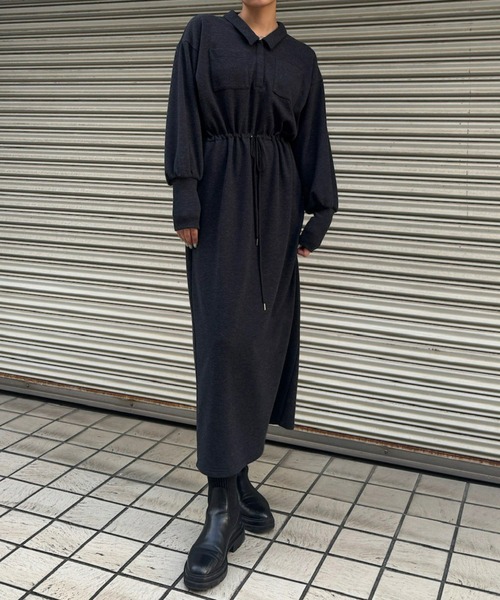 ワンピース Ameri RELAX DRAWSTRING SWEAT DRESS（ワンピース）｜Ameri（アメリ）の
