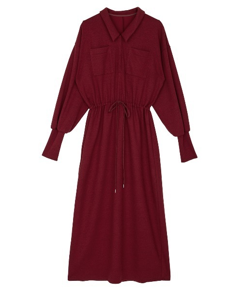 Ameri(アメリ)の「RELAX DRAWSTRING SWEAT DRESS(ワンピース・レディース・レッド/アイボリー/ブラック・SMALL/MEDIUM)」の17枚目の写真