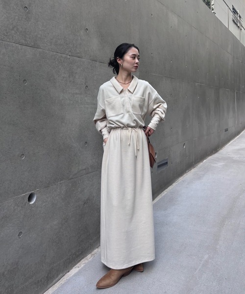 RELAX DRAWSTRING SWEAT DRESS（ワンピース）｜Ameri（アメリ）の