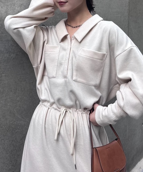 RELAX DRAWSTRING SWEAT DRESS（ワンピース）｜Ameri（アメリ）の