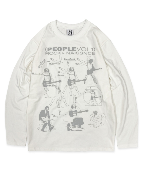 DEFYCLUBROBBERS(ディファイクラブロバース)の「Rock Naissnce Long Sleeves (White Gray)(Tシャツ/カットソー・レディース・その他・MEDIUM/LARGE)」の1枚目の写真