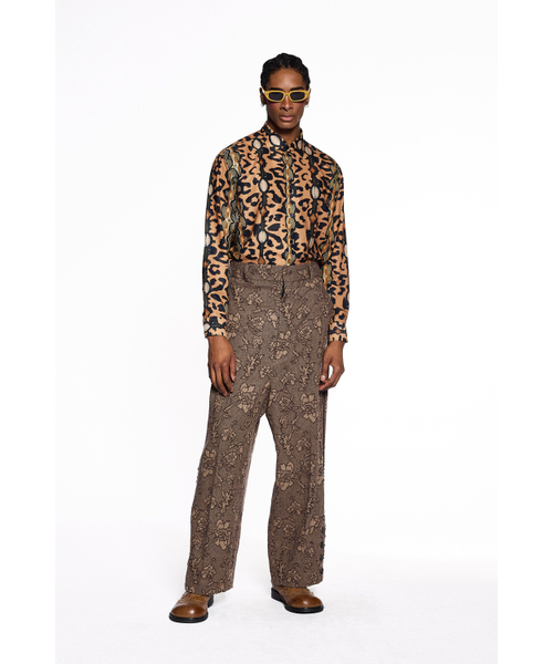 GREEDILOUS(グリディアス)の「Leopard Slogan Long Sleeve Shirt(シャツ/ブラウス・メンズ・その他・S/M/L/XS)」の4枚目の写真