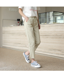 BBAEBBAE（ペッペ）の「Straight-leg string banding spandex cotton pants（その他パンツ・レディース）」