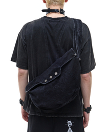 OPUS 0012（オーパス0012）の「Op. 10 KLEPTO DENIM BAG BLACK（ショルダーバッグ）」