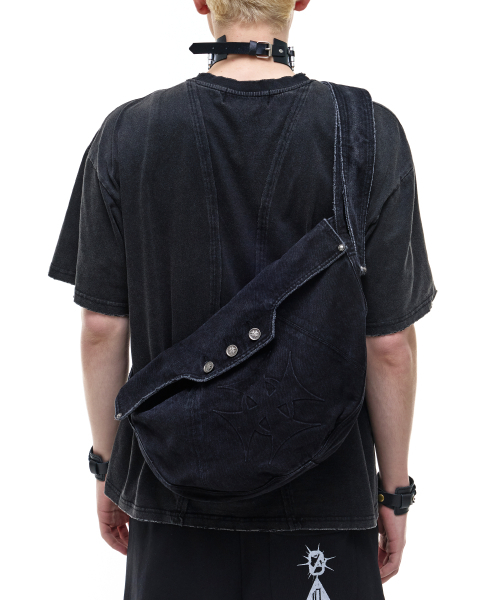 OPUS 0012(オーパス0012)の「Op. 10 KLEPTO DENIM BAG BLACK(ショルダーバッグ・レディース・その他・FREE)」の1枚目の写真
