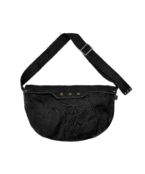 OPUS 0012(オーパス0012)の「Op. 10 KLEPTO DENIM BAG BLACK(ショルダーバッグ・レディース・その他・FREE)」の2枚目の写真