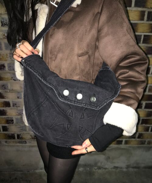 OPUS 0012(オーパス0012)の「Op. 10 KLEPTO DENIM BAG BLACK(ショルダーバッグ・レディース・その他・FREE)」の5枚目の写真