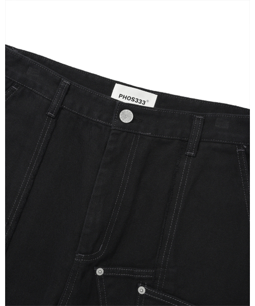 PHOS333(フォースサンサンサン)の「Double Pocket Incision Jeans/Black(デニムパンツ・レディース・その他・MEDIUM/LARGE)」の9枚目の写真