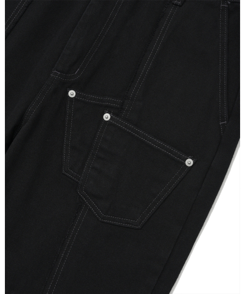 PHOS333(フォースサンサンサン)の「Double Pocket Incision Jeans/Black(デニムパンツ・レディース・その他・MEDIUM/LARGE)」の10枚目の写真