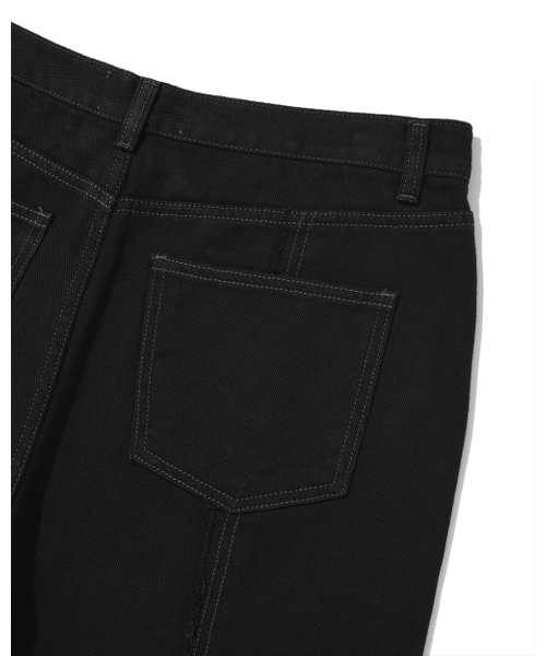 PHOS333(フォースサンサンサン)の「Double Pocket Incision Jeans/Black(デニムパンツ・レディース・その他・MEDIUM/LARGE)」の12枚目の写真