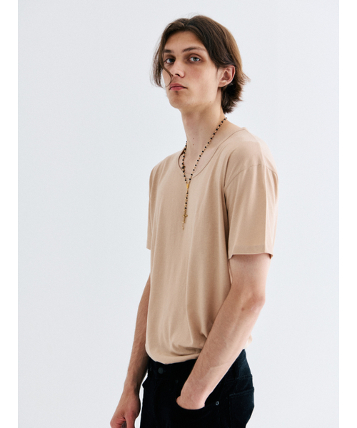 GOZER(ゴーザー)の「UNDER HALF T-SHIRT_LIGHT BEIGE(Tシャツ/カットソー・メンズ・ベージュ・SMALL/MEDIUM/LARGE/X-LARGE)」の2枚目の写真