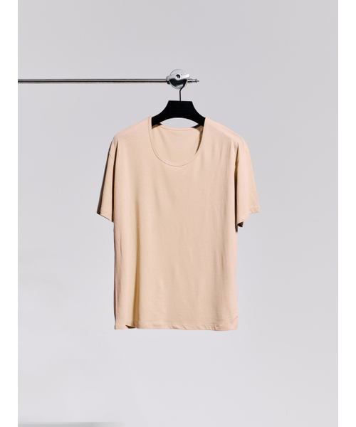 GOZER(ゴーザー)の「UNDER HALF T-SHIRT_LIGHT BEIGE(Tシャツ/カットソー・メンズ・ベージュ・SMALL/MEDIUM/LARGE/X-LARGE)」の7枚目の写真