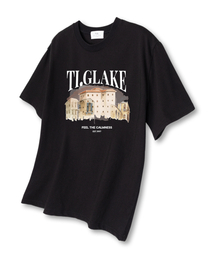 ウォータービルディング オーバーサイズ 半袖Tシャツ ブラック