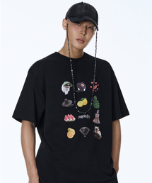 71TO96（チル ハナ トゥ グユク）の「12 Printed T-Shirts (Black)（Tシャツ/カットソー）」