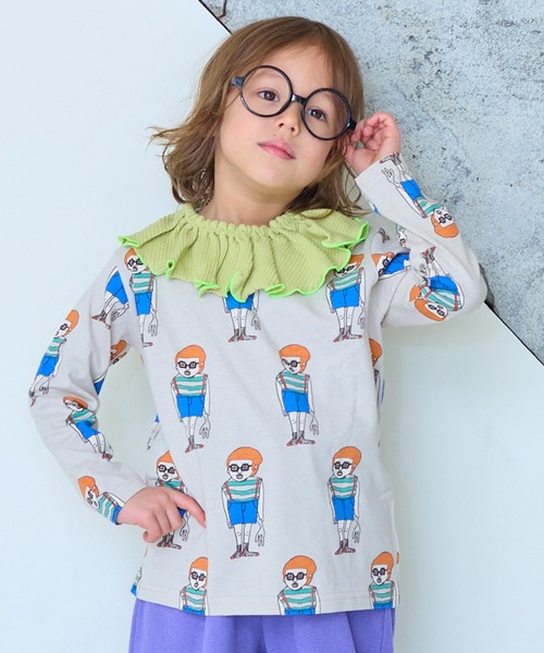 MARKEY'S（マーキーズ）の「ワッフルフリルスタイ（スタイ/よだれかけ・キッズ・イエロー/オフホワイト/グレー・FREE）」の11枚目の写真