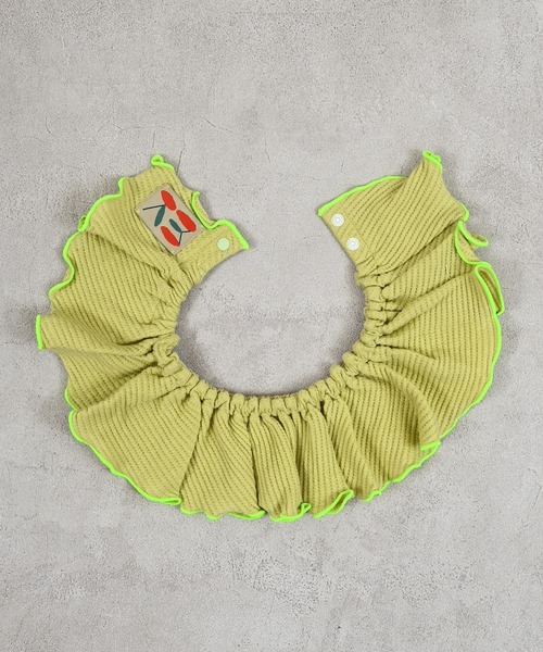 MARKEY'S（マーキーズ）の「ワッフルフリルスタイ（スタイ/よだれかけ・キッズ・イエロー/オフホワイト/グレー・FREE）」の18枚目の写真