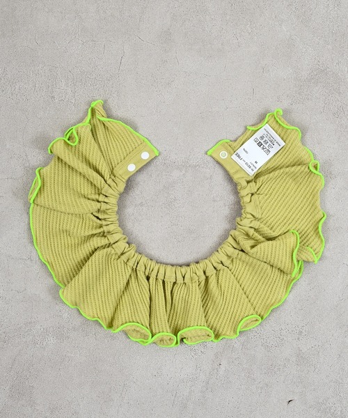 MARKEY'S（マーキーズ）の「ワッフルフリルスタイ（スタイ/よだれかけ・キッズ・イエロー/オフホワイト/グレー・FREE）」の19枚目の写真