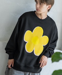 En serio TOKYO（エンソリオトーキョー）の「【SIDEWAYSTANCE】モザイクフラワー裏毛トレーナー（スウェット）」