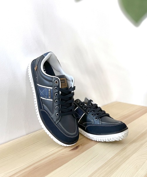 EDWIN(エドウィン)の「EDWIN 軽量・耐滑 スニーカー(スニーカー・メンズ・ホワイト/ネイビー・25cm/25.5cm/26cm/26.5cm/27cm)」の3枚目の写真