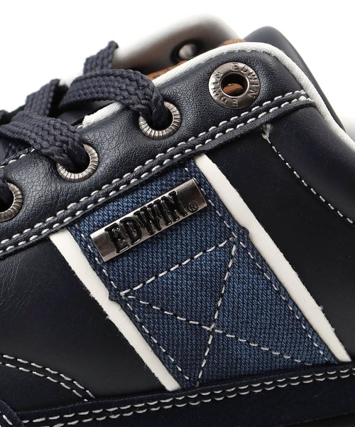 EDWIN(エドウィン)の「EDWIN 軽量・耐滑 スニーカー(スニーカー・メンズ・ホワイト/ネイビー・25cm/25.5cm/26cm/26.5cm/27cm)」の10枚目の写真