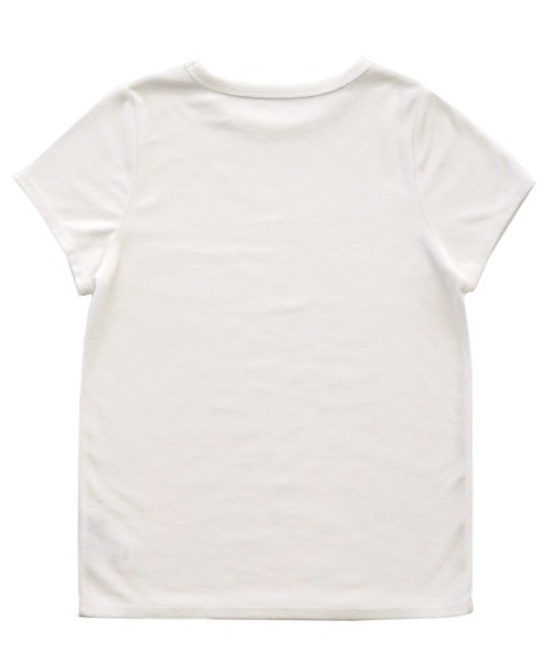 select MOCA（セレクトモカ）の「ベーシックパイルTシャツ（Tシャツ/カットソー・レディース・ブラウン/オフホワイト/チャコールグレー/グレイッシュブルー/グレイッシュベージュ/ブラック・MEDIUM/SMALL）」の22枚目の写真