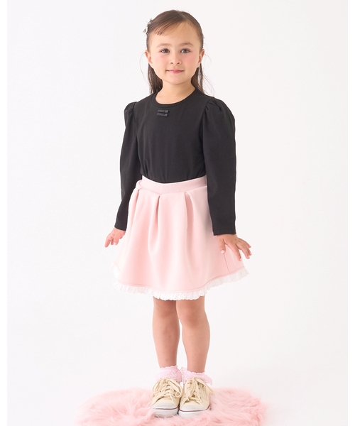 Lycee mine(リセマイン)の「【Lycee mine バレエシリーズ】【セットアップ可】タックプリーツスカート(インパン付き)(スカート・キッズ・クリーム/ベビーピンク/バイオレット/トップグレー/ライトブルー/ブラック/アイボリー・100cm/110cm/130cm/120cm/150cm/140cm)」の22枚目の写真