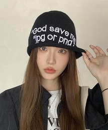 Vini（ヴィニ）の「ロゴ ニットビーニー（ニットキャップ/ビーニー）」