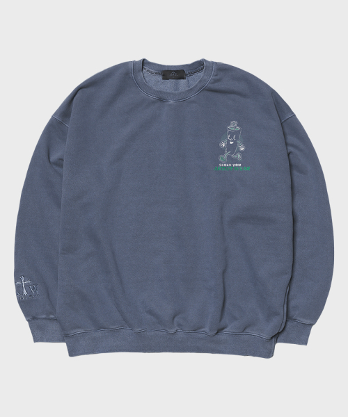 ARTISTWEAR（アーティストウェア）の「[ATW]ヴィンテージスクールピグメントマンツーマン（スウェット・レディース・レッド/ネイビー/ブラック・SMALL/MEDIUM/LARGE/X-LARGE/4XL）」の10枚目の写真