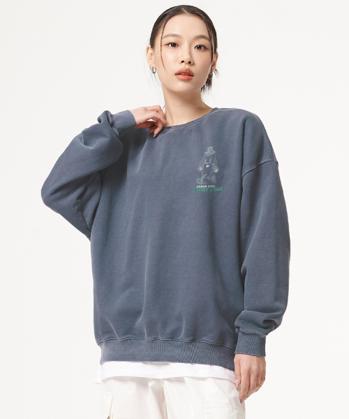 ARTISTWEAR（アーティストウェア）の「[ATW]ヴィンテージスクールピグメントマンツーマン（スウェット・レディース・レッド/ネイビー/ブラック・SMALL/MEDIUM/LARGE/X-LARGE/4XL）」の16枚目の写真