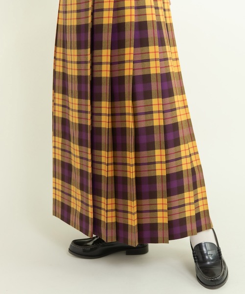 CHILD WOMAN（チャイルドウーマン）の「2/48タータンチェック キルトスカート（スカート・レディース・イエロー・36/38）」の3枚目の写真