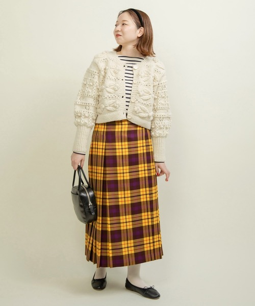 CHILD WOMAN（チャイルドウーマン）の「2/48タータンチェック キルトスカート（スカート・レディース・イエロー・36/38）」の16枚目の写真