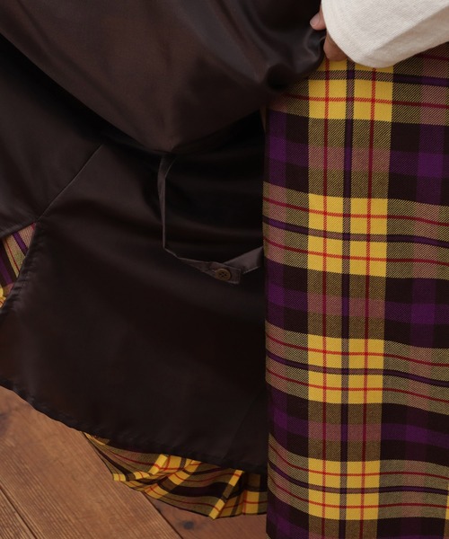 CHILD WOMAN（チャイルドウーマン）の「2/48タータンチェック キルトスカート（スカート・レディース・イエロー・36/38）」の6枚目の写真