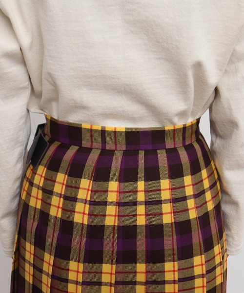 CHILD WOMAN（チャイルドウーマン）の「2/48タータンチェック キルトスカート（スカート・レディース・イエロー・36/38）」の11枚目の写真