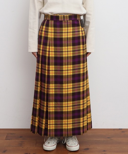 CHILD WOMAN（チャイルドウーマン）の「2/48タータンチェック キルトスカート（スカート・レディース・イエロー・36/38）」の15枚目の写真
