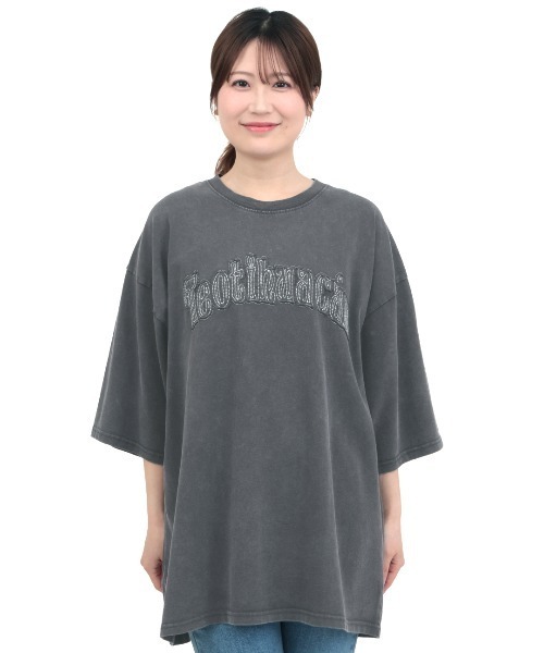 チチカカ（チチカカ）の「ロゴパッチスノーウォッシュビッグTシャツ（Tシャツ/カットソー・メンズ・チャコールグレー/ブラック・FREE）」の10枚目の写真