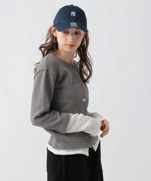 GEORGE'S（ジョージズ）の「スカシアミレイヤードカーティガン（カーディガン/ボレロ・レディース・ブルー/グレー/ブラウン・FREE）」の9枚目の写真