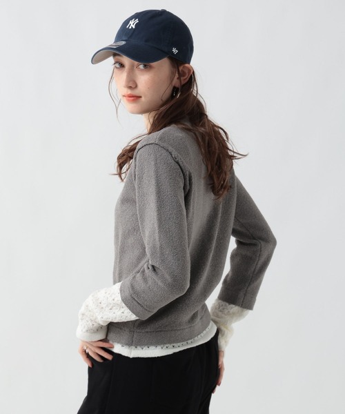 GEORGE'S（ジョージズ）の「スカシアミレイヤードカーティガン（カーディガン/ボレロ・レディース・ブルー/グレー/ブラウン・FREE）」の12枚目の写真