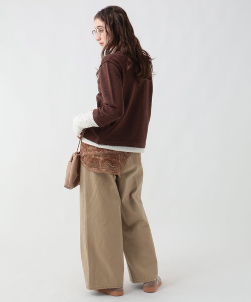 GEORGE'S（ジョージズ）の「スカシアミレイヤードカーティガン（カーディガン/ボレロ・レディース・ブルー/グレー/ブラウン・FREE）」の17枚目の写真