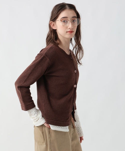 GEORGE'S（ジョージズ）の「スカシアミレイヤードカーティガン（カーディガン/ボレロ・レディース・ブルー/グレー/ブラウン・FREE）」の21枚目の写真