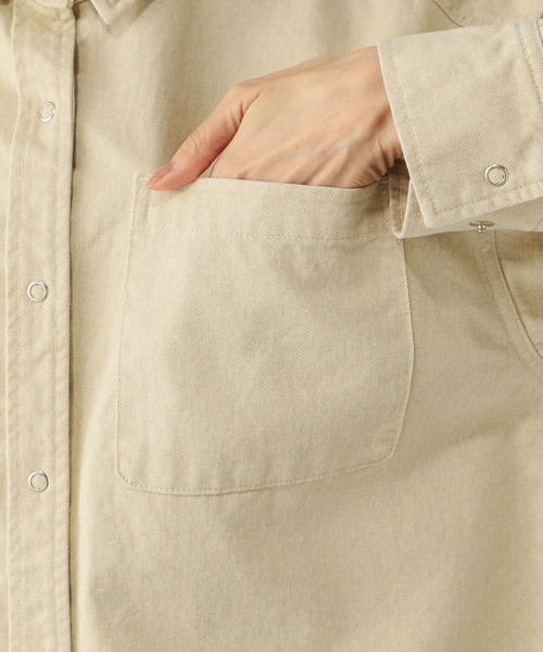 GOODデニムカラーシャツ/624975（シャツ/ブラウス）｜GLOBAL WORK