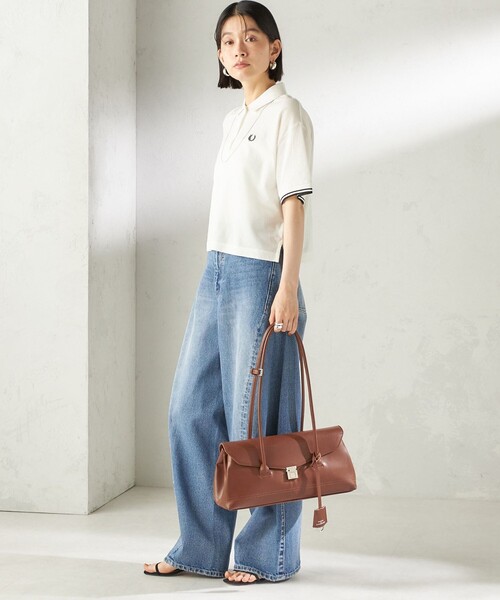 SHIPS(シップス)の「【WEB限定】George Cinq:SHOULDER BAG(L)(ショルダーバッグ・レディース・キャメル/ブラック・ONE SIZE)」の12枚目の写真