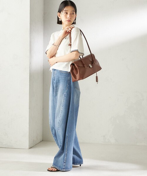 SHIPS(シップス)の「【WEB限定】George Cinq:SHOULDER BAG(L)(ショルダーバッグ・レディース・キャメル/ブラック・ONE SIZE)」の13枚目の写真