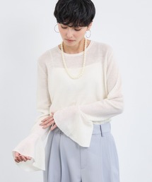 BARNYARDSTORM | BARNYARDSTORM / 袖フレアシアーニット(ニット/セーター)