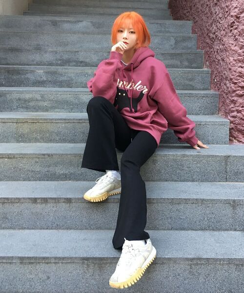ambler(エムブラー)の「ブラックキャット 男女共用 フードパーカー AHP1114 (ブラック)(パーカー・レディース・その他・S/M/L)」の15枚目の写真