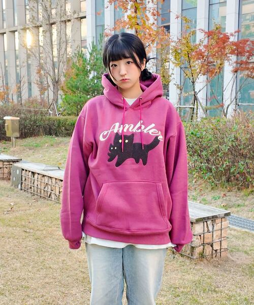 ambler(エムブラー)の「ブラックキャット 男女共用 フードパーカー AHP1114 (ブラック)(パーカー・レディース・その他・S/M/L)」の16枚目の写真