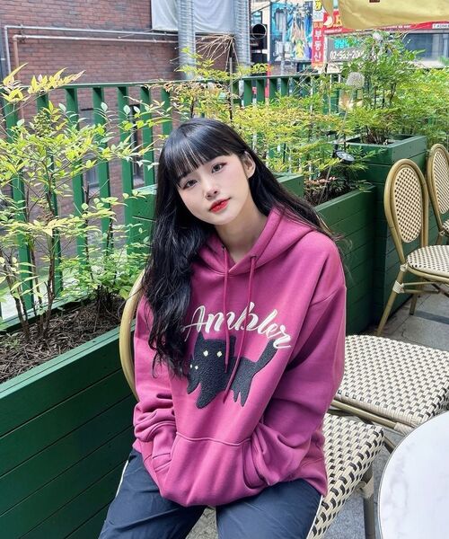 ambler(エムブラー)の「ブラックキャット 男女共用 フードパーカー AHP1114 (ブラック)(パーカー・レディース・その他・S/M/L)」の17枚目の写真